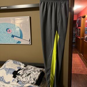 Nike Kids Gray and Yellow Joggers